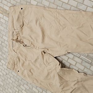 Men zara leight beige thin light cotton denim